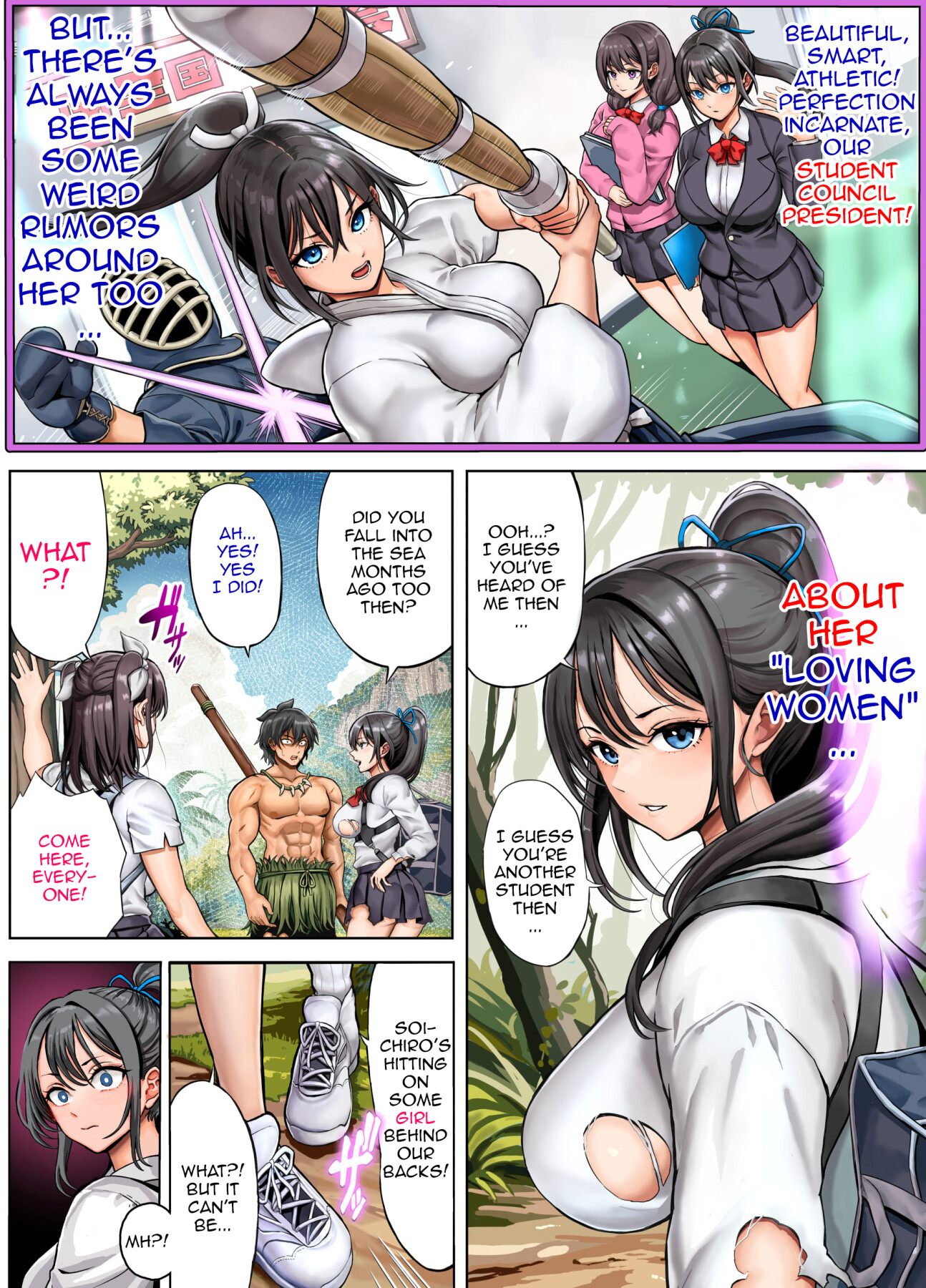 Hentai Manga Comic-Deserted Island Castaway Harem 2-Chapter 1-9